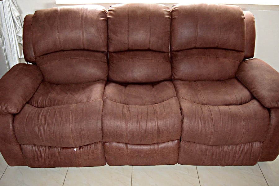 3 seater couch after cleaning